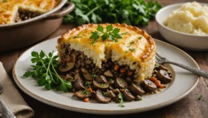 hachis parmentier végétarien champignons